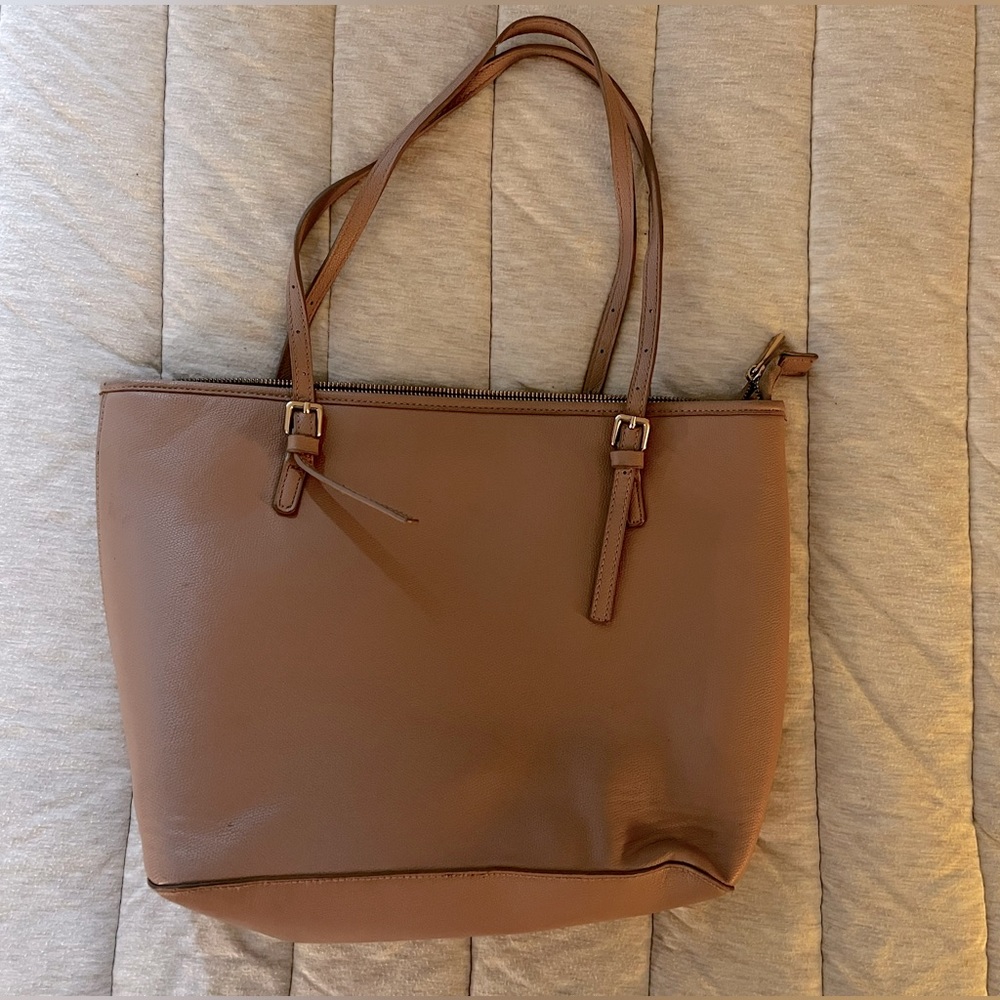 Nude Blush Pleather Tote Bag - H&M